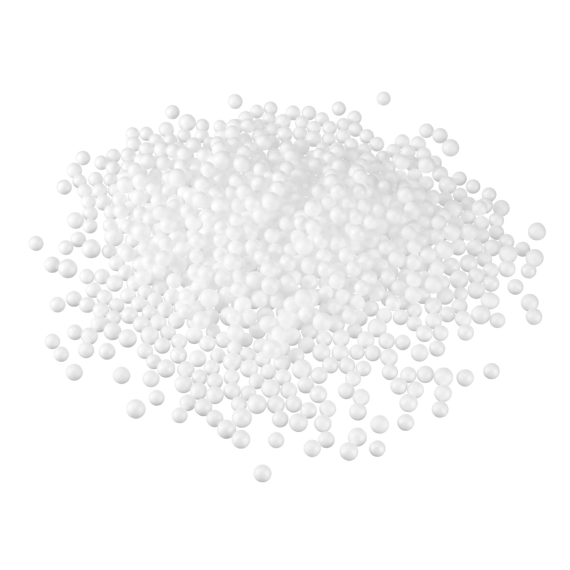 Uxcell 0.1 White Polystyrene Foam Beads Ball Mini for Crafts Fillings 1  Pack 